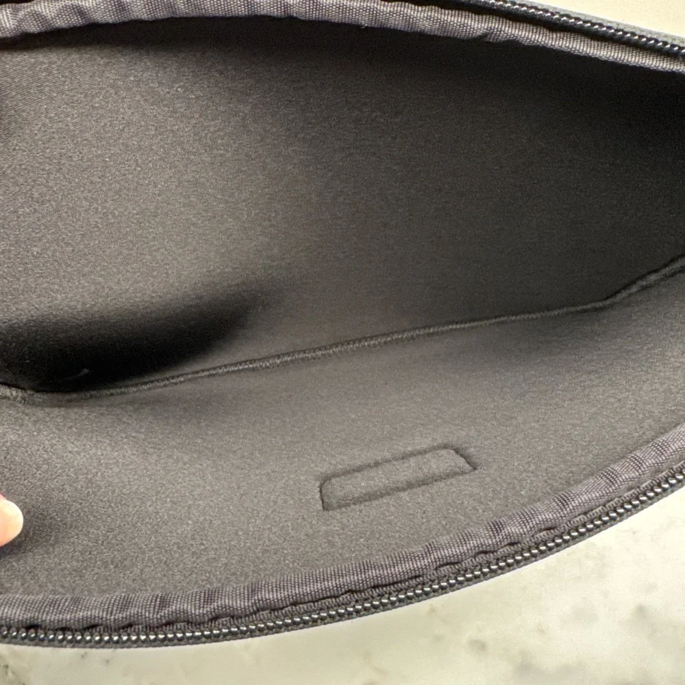 TUMI | Embossed Snake Print Neoprene Tech Sleeve Pouch | Black | One Size | NWOT